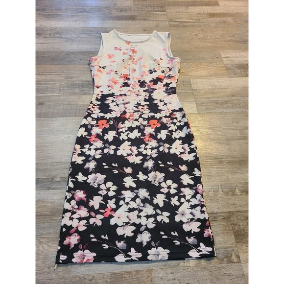 Unknown brand small women's floral sheath bodycon dress - Picture 1 of 9